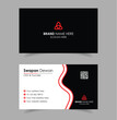 © Creative-Village - Red and Black Business Card Design