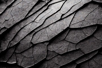Wall Mural - black and white upclose of a natural textured surface., created with generative ai