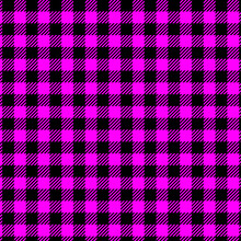 Buffalo Plaid Pattern Checked Pink Black Pattern