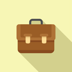 Wall Mural - Finance bag icon flat vector. Business research. Market report