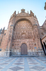 Wall Mural - Exterior views facade of San Esteban Convent in Salamanca (Spain)