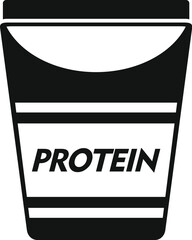 Poster - Protein pack icon simple vector. Food vitamin. Health meal