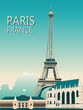 Paris travel poster