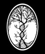 DNA tree, sketch - digital painting