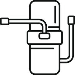 Wall Mural - Modern water filter icon outline vector. Treatment equipment. Tank system