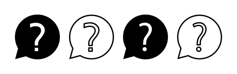 question icon vector for web and mobile app. question mark sign and symbol