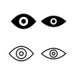 © OLIVEIA - Eye icon vector illustration. Eye sign and symbol. Look and Vision icon.