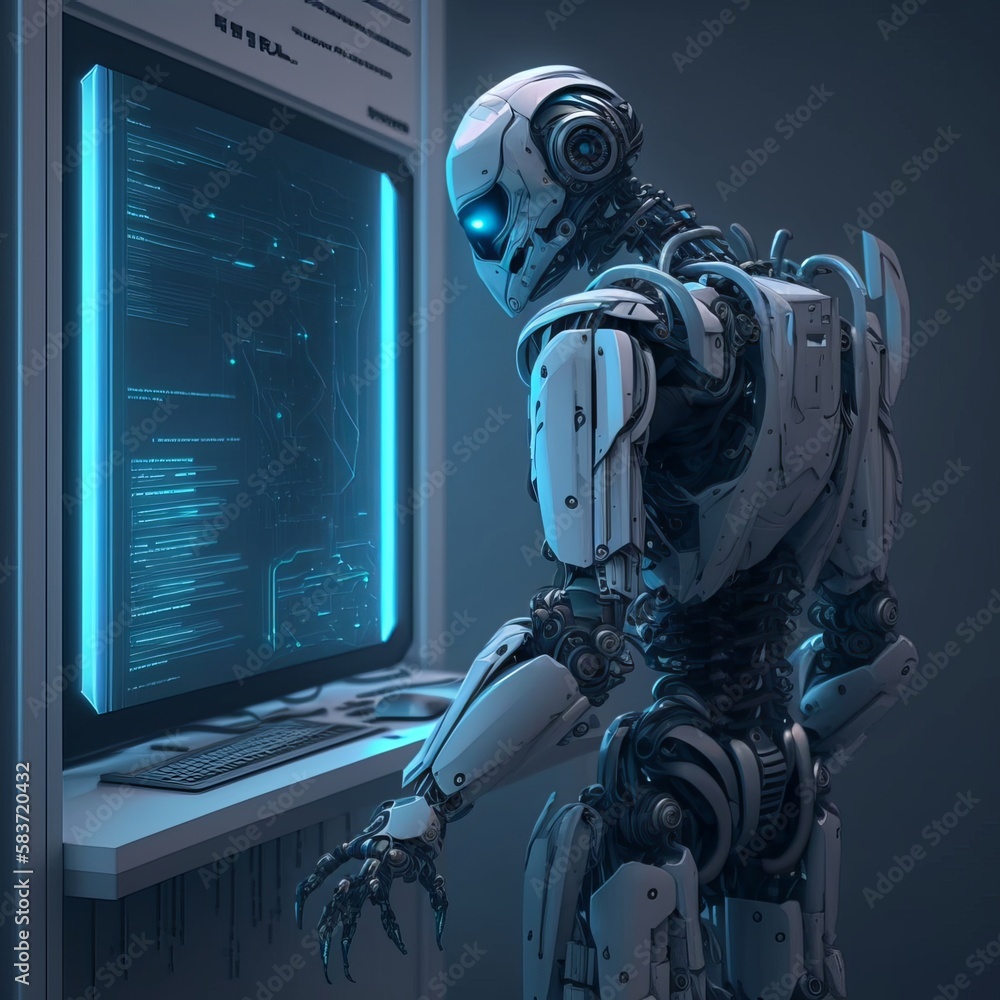 Cutting-Edge AI Chatbot with GPT Technology Stock Illustration | Adobe ...
