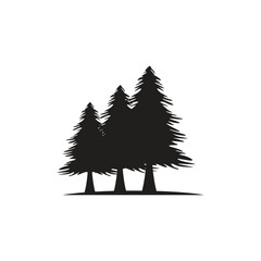Wall Mural - pine tree logo design vector