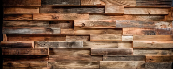 Poster - design of wood background, generative ai