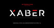 Elegant modern alphabet font. Typography urban style fonts for sport, technology, digital, movie logo design	