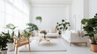 © jonatanRodriguez - Bright and clean living room with plants and couch