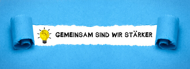 Sticker - Gemeinsam sind wir stärker	