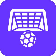 Vector Design Football Goal Icon Style