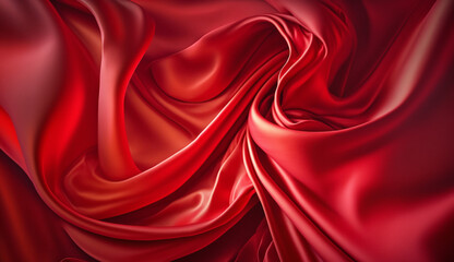 red silk background. generative ai.