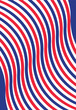 © Dipak - France flag color wavy seamless ribbon blue white red template lines vector illustration