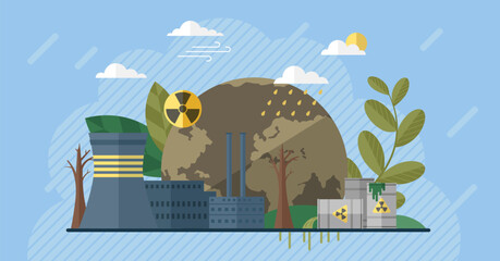 Wall Mural - save planet. earth day. climate change global warming concept nature environment danger energy busin