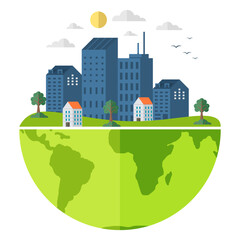 Wall Mural - earth day. international mother earth day. social poster, banner or card. environmental problems pro
