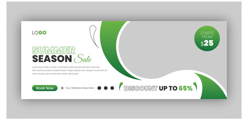 Sticker - Fashion sale social media facebook cover design template