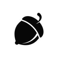 Wall Mural - nut acorn icon vector