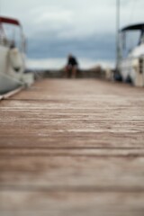 Canvas Print - Closeup of wooden ground