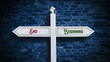 © Thomas Reimer - Street Sign Beginning versus End