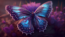 Shining Purple Butterfly
