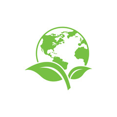 Wall Mural - environment logo icon design vector