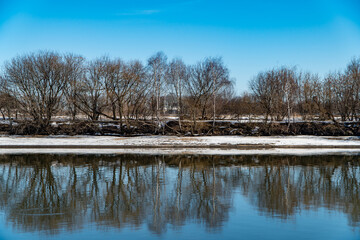 Wall Mural - lake in winter