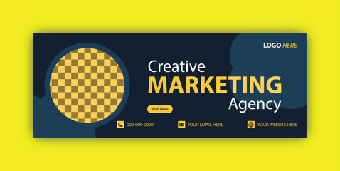 Business and digital marketing social media cover design modern and professional