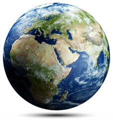 Wall Mural - europe, africa - planet earth
