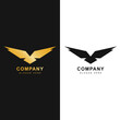 eagle logo vector illustration, eagle logo, eagle animal, wings logo, eagle logo company.