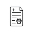 © van - Document health icon. outline icon