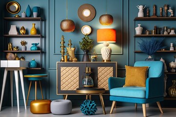 Wall Mural - home decor shop with variety of furniture, lighting, and other accessories to choose from, created with generative ai