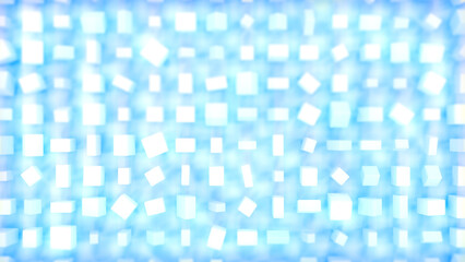 Wall Mural - beautiful soft shining geometrical blue cuboids - abstract 3d illustration
