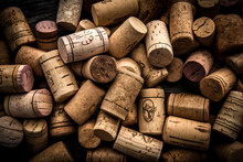  A Bunch Of Wine Corks That Are Stacked Together In A Pile.  Generative Ai