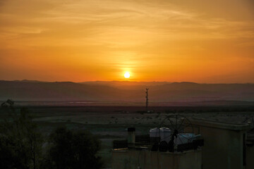 Sticker - Sonnenuntergang, Jordanien,