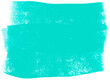 © Alina - Turquoise square blot. Hand drawn chalk stain. Hand painted png background isolated on transparent background.