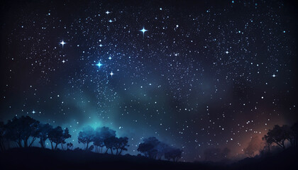 background with stars.generative ai.