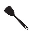 © Mercedes Fittipaldi - Espátula de cocina negra. Icono vector