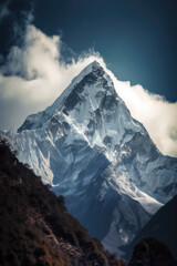 Wall Mural - Mount Everest, the highest mountain in the world.