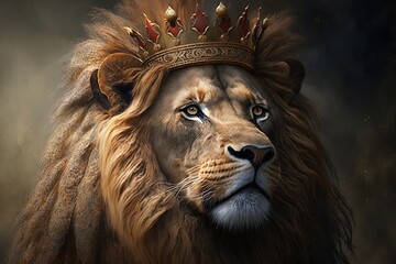 Wall Mural - the king of the coronated pride generative ai