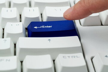 Modern keyboard with enter button