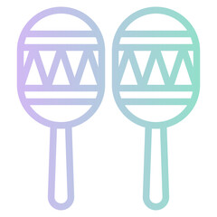 Sticker - maracas