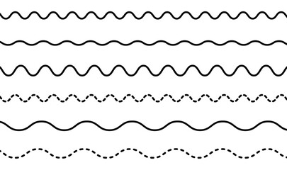 wavy lines vector icons