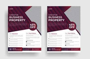 Professional business multipurpose flyer design template