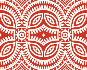 Wall Mural - Seamless ethnic border pattern, authentic stripe print. Aztec design.