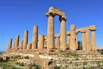 Poster - Temple of Juno in Valley of Temples near town Agrigento,Sicily