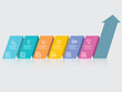 © nakedcm - horizontal growth graph steps timeline infographic presentation element report background