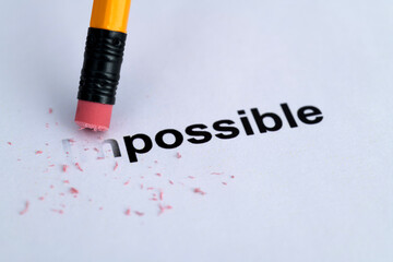 erase word impossible to possible